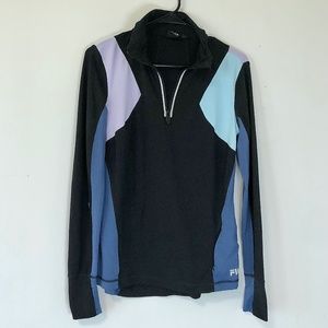 Fila Sport Athletic Quarter Zip Jacket Sz M